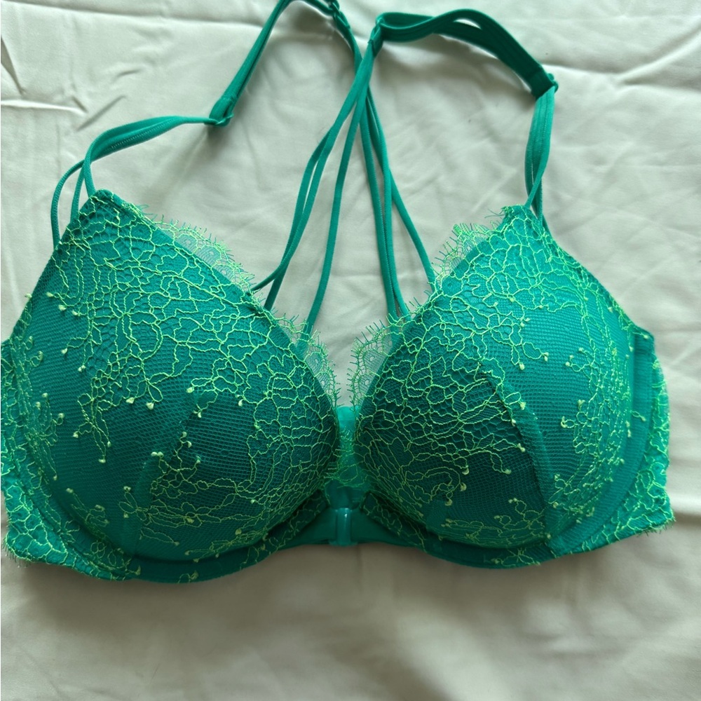 Victoria's Secret Teal Lace Bra